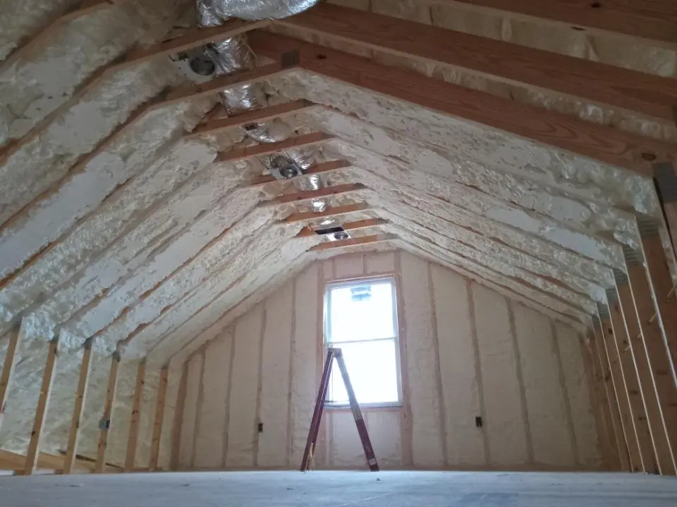 Spray foam roofing application for Crawl Space Insulation project in Arvin